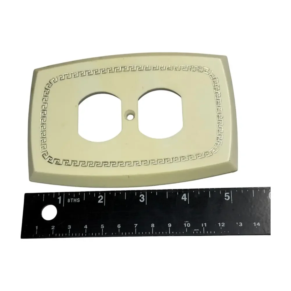 Edmar Creation Vintage Greek Key Wall Plates Lot 9pc Switch Outlet Covers - Picture 4 of 6